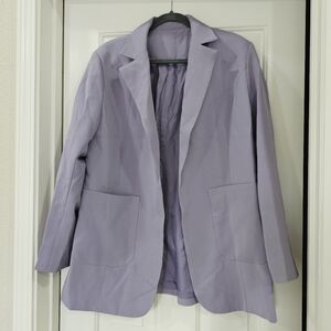 Lavender Open-Front Blazer – XL NWOT